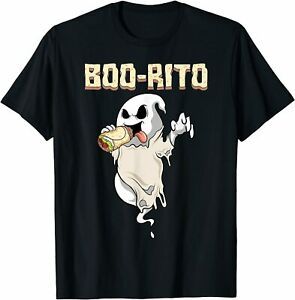 NEW LIMITED BooRito Ghost Funny Hallloween Costume T-Shirt S-3XL
