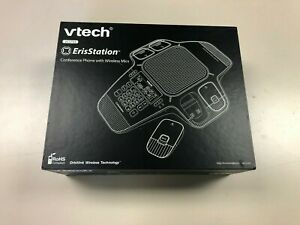VTech VCS-704 ErisStation DECT Conference Phone with 4 Wireless Mics Black