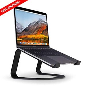 Ergonomic Desktop Cooling Stand For Home Or office Matte Black