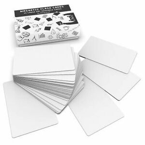 6x4 Magnetic Large Blank Cards, Dry Erase Whiteboard Large 5&#034; x 3&#034; (36 Pack)