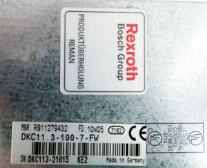 REFURBISHED Rexroth Indramat DKC11.3-100-7- FW + FWA-ECODR3-SMT -02VRS-MS