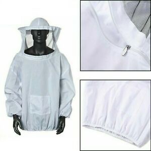 Bee Keeper Suit Beekeeping Veil Jacket Protection Outfit Hat Sting Proof Cotton
