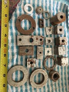 21pc Mixed Lot of Steel and Aluminum Spacers and other