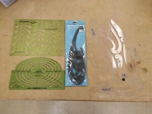 Sketching French Curves, Ovals, Sine/cosine Curve. Set of 14