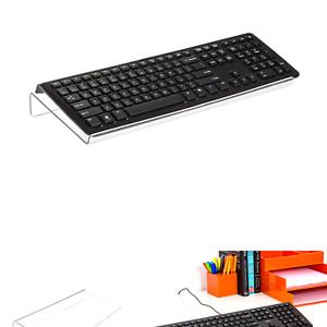 Source One Premium Tilted Keyboard Stand for Ergonomic, Clear Acrylic (Full)