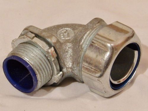 9 new t &amp; b  3/4&#034; 90 degree liquidtight connectors, flexible, insulated throat for sale