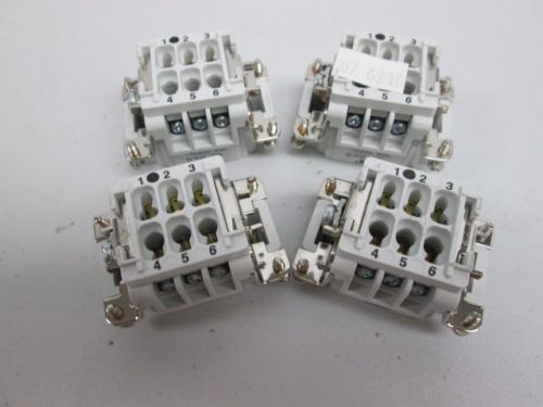 LOT 4 NEW T&amp;B MS 206 B 6 POSITION CONNECTOR D257890