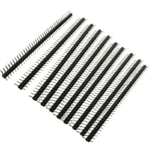 10 pcs 1x40 pin 2.0mm pitch single row pcb pin headers for sale