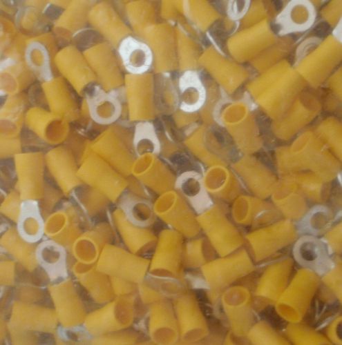 50 PC 12-10 AWG INSULATED #10 RING CRIMP CONNECTORS