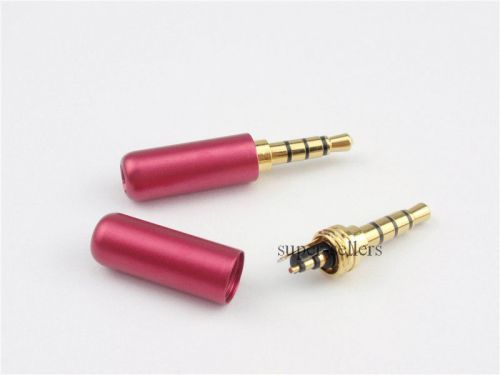 Rosy 3.5mm 4 pole male repair earphones jack plug connector audio soldering for sale