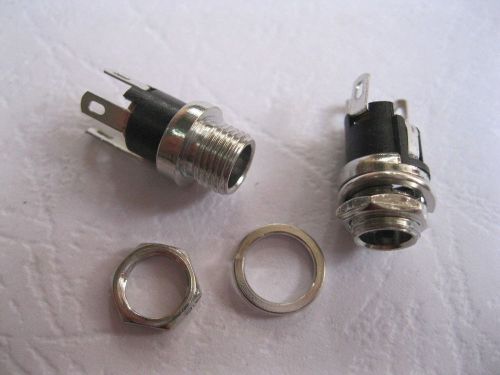 20 pcs dc power jack screw type pin 2.0mm dc025 l 21mm for sale