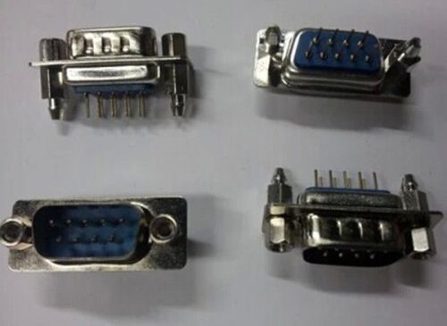 10pcs D-SUB DB 9 Pin Male Vertical straight leg PCB Connector 2 Rows DB9M Serial
