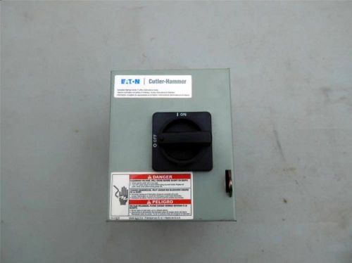 Cutler hammer dr3025ug - 25a, 3p rotary disconnect switch, non-fusible, nema 1 for sale