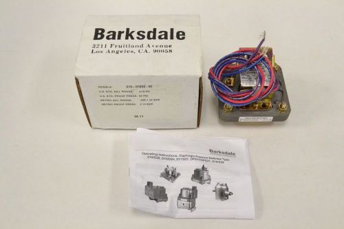 NEW BARKSDALE D1S-H18SS-B2 PRESSURE 60PSI SWITCH 600V-AC 10A AMP B318703