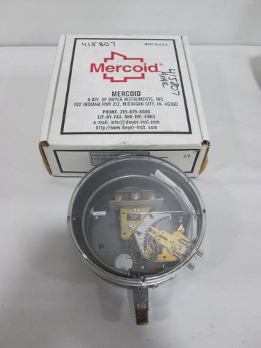 New dwyer da-7031-153-1 mercoid 1/8-15psi 1/4in npt pressure switch d388128 for sale