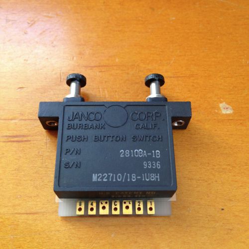 Janco Corp.   M22710/18-1U8H / 2810BA-1B Push Button Switch, New