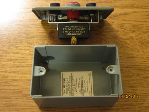 Vintage cutler hammer a.c. push button switch 3 pole reversing 9122h4b for sale