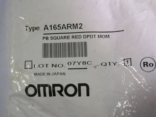 New omron a165arm2 square dpdt push button switch 5a 250vac 30vdc for sale