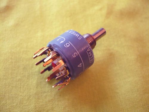 1 pcs elma high end switch  - 6 pos * 2 -  shaft 4mm/9mm - nos - (auction16) for sale
