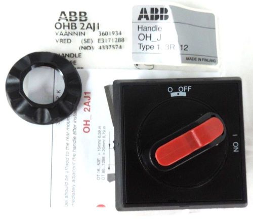 New abb ohb 2aj1 switch handle selector holder on/off black/red ohb2aj1 for sale
