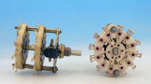 Soviet grade &lt;1&gt; ceramic rotary switch  4 pole 5 positions 4p5t / non shorting for sale