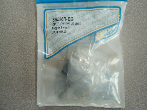 SS208R-BG Selecta Toggle Switch DPDT 125v-20A / 250v-10A ON-ON factory seal NOS
