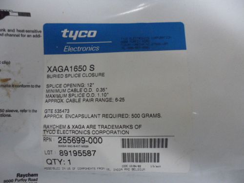 Tyco xaga 1650 s buried splice closure, p/n: 255699-000 for sale