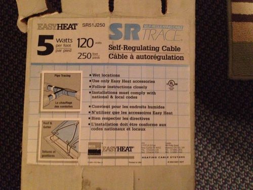Easy heat self regulating heat trace wire/cable sr51j250 for sale