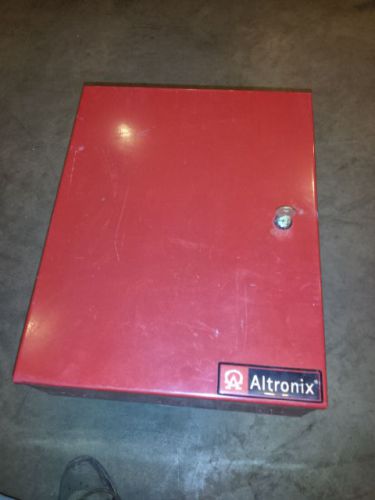 Altronix al300ulx power supply charger 12vdc or 24vdc 2.5amp red enclosure used for sale
