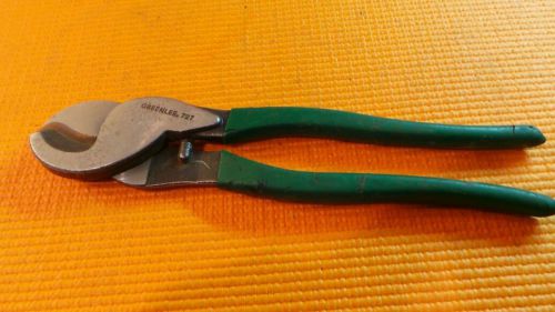 USED GREENLEE 727 CABLE CUTTERS  9-1/4&#034; IN LENGTH