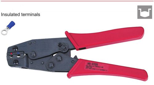 0.5-2.5mm2 awg22-14 insulated terminals ratchet crimping plier tool for sale