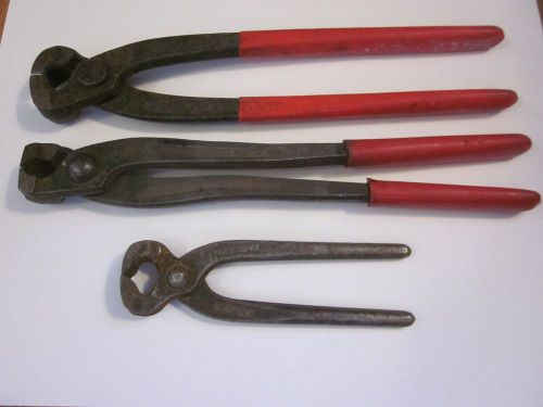 KNIPEX Plier Pincer 1099 1098 Tool Set w/ RARE Old Vtg Small Farrier Nippers EUC