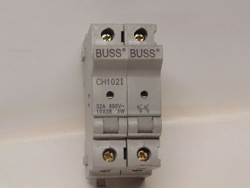 Ch102i buss modular fuse holder 32a 690v 10x38 3w. (r5-1-25) for sale