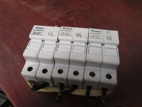 Gould Fuse Holder USCC2 30A 600V 2P *Lot of 3* Used