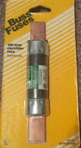 Buss Fuse 100Amp 250V Cartridge fuse (1 use) Brand new in package still.