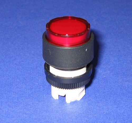 lot of six Allen-Bradley 800E-LE4 Illuminated Extended  Push Button Red