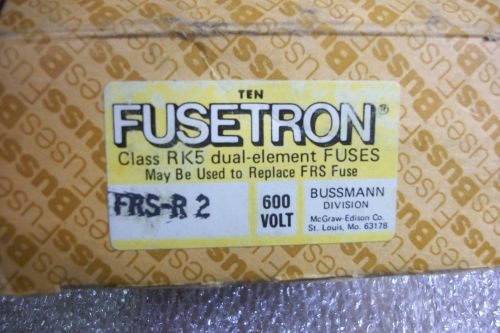 (v57-4) 1 lot of 7 nib fusetron frs-r-2 600vac dual element fuses for sale