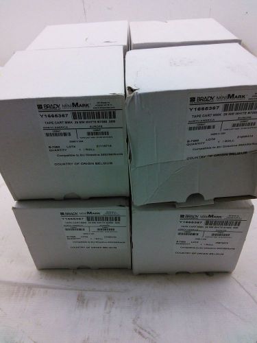 (1) nib brady 120847 b-7569 minimar vinyl tape - 1.125&#034; x 110&#039; - white for sale