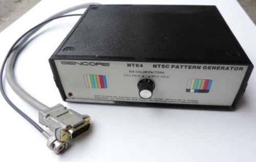 SENCORE NT64,  NTSC  PATTER GENERATOR. WITH  OPERATOR, &amp;  APPLICATION  MANUAL