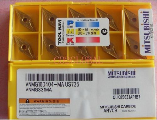 Mitsubishi NEW VNMG160404-MA IN BOX VP15TF VNMG331MA 10PCS/box Carbide Insert 60