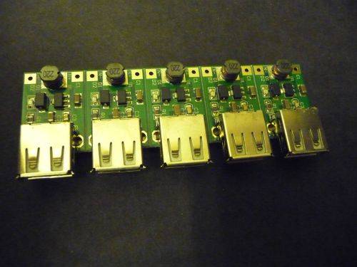 USB Charger Board (5 Pack)   1 or 2  batteries to 5 Volt USB board from USA