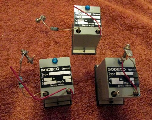 Sodeco type tcebz4e 24v 450 ohms 10 imp/sec counter with diode and hard point for sale
