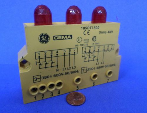 GENERAL ELECTRIC POWER SUPPLY SIGNALING UNIT CEMA 105DTL500