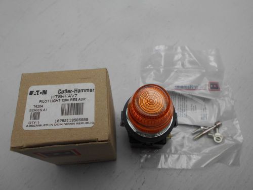 Eaton Cutler Hammer HT8HFAV7 Orange Amber Pilot Light Indicator
