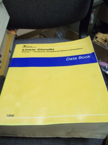 TI Databook LINEAR CIRCUITS DRIVERS INTERFACE 1996 FAMILY