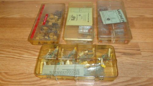 New nos huge lot of 4 case full of cb ham radio resistors capacitor for sale