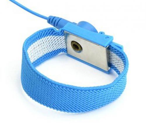 X4 blue 1.5m anti-static wrist strap/band with adjustable grounding for repair for sale