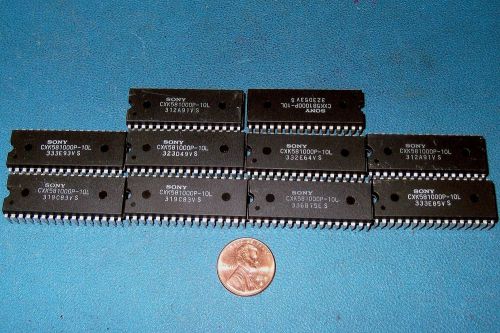 10PC LOT - CMOS STATIC RAM - 1MEGABIT - 128K X 8 - PDIP32