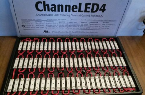 Sloanled cl4 red short 701269-rs-mb, channeled, tray of 75, sloan led, sign for sale