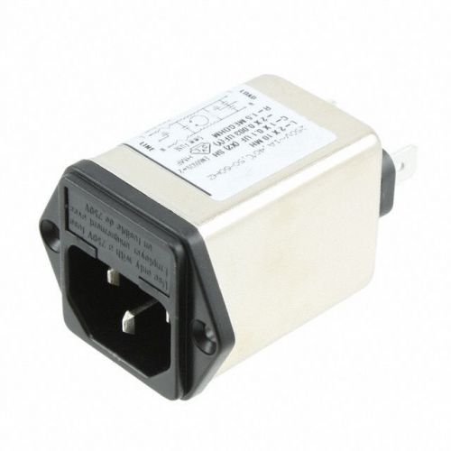 1egg1-2,te connectivity power entry module emi/rfi filtered m 3 pos 250vac 1a for sale